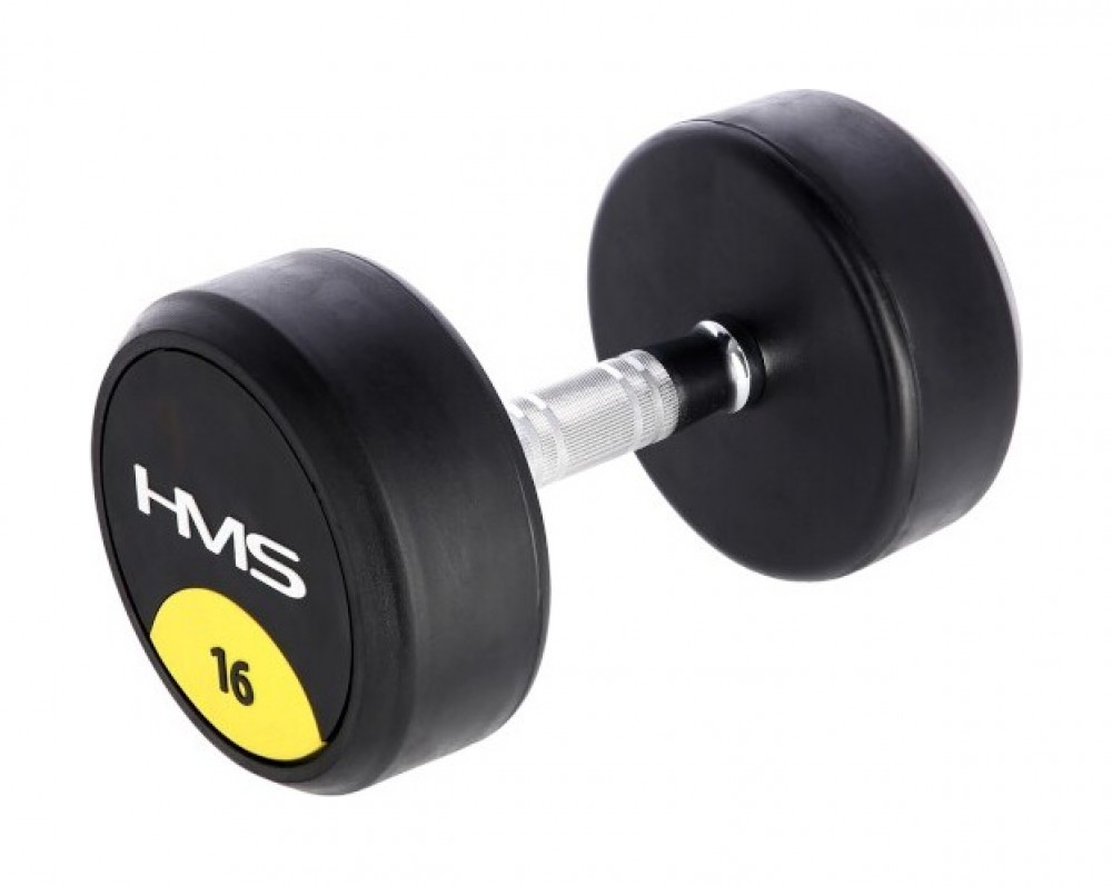 Pogumovaná jednoruční činka HG Pro 16 kg