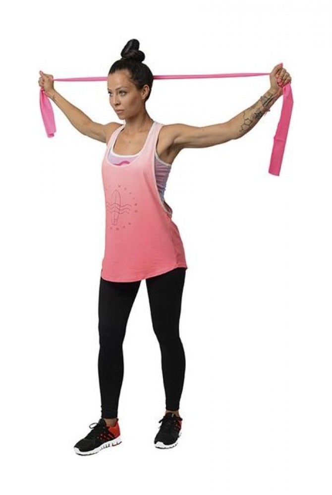 FITNESS GUMA TP01 RŮŽOVÁ 