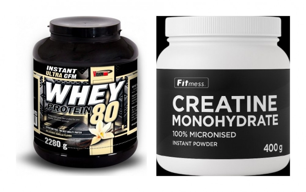 CFM whey protein 80 2280 g + Fitmess Fitmess Creatine Monohydrate 400g