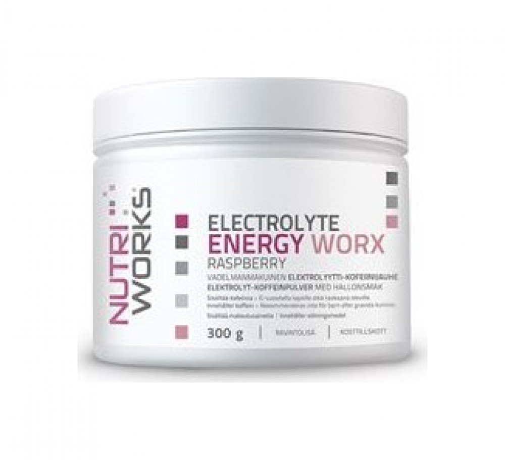 Electrolyte ENERGY Worx 300g malina