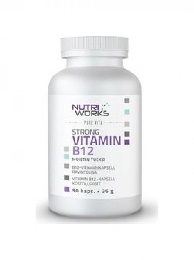 Strong Vitamin B12 90 kapslí (Silný vitamín B12)