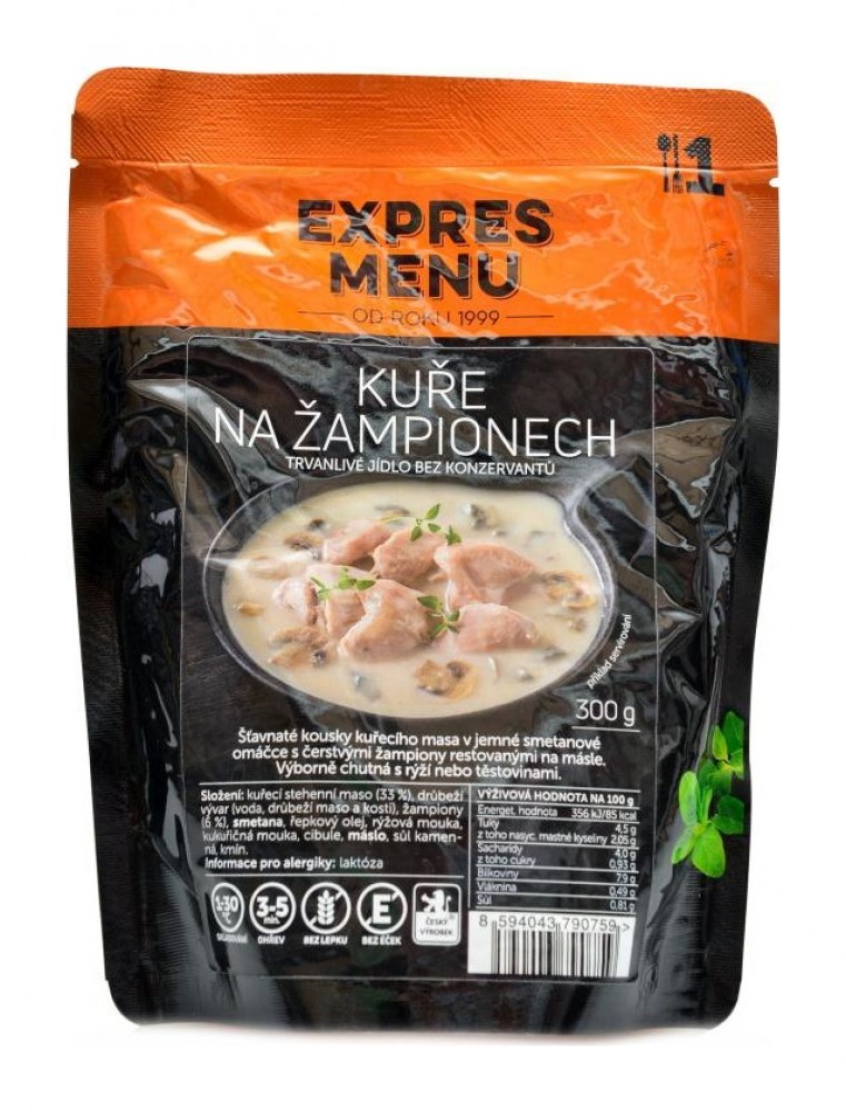 Kuře na žampionech (Low Carb) 300g