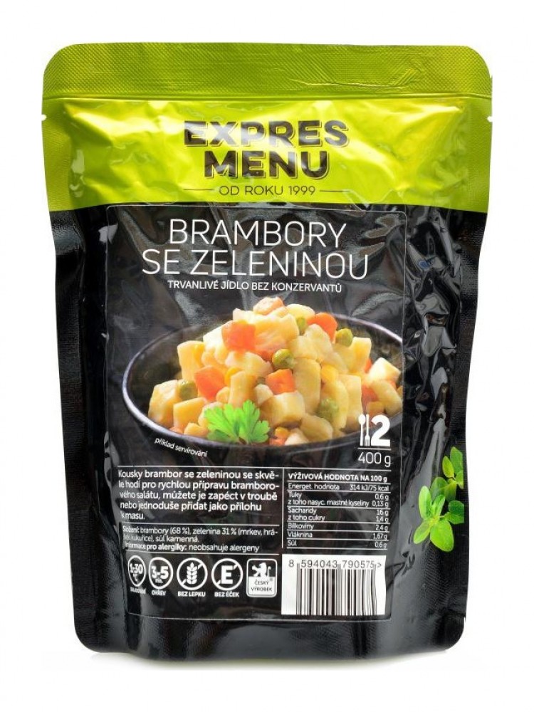 Brambory se zeleninou 400g