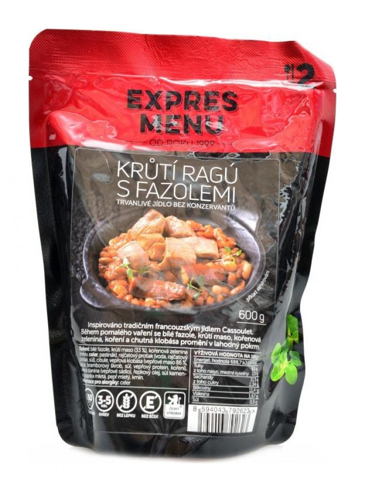 Krůtí ragů s fazolemi 600g