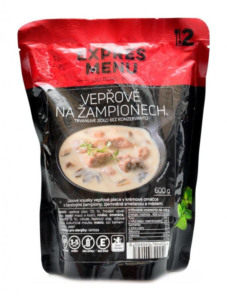 Vepřové na žampionech 600g