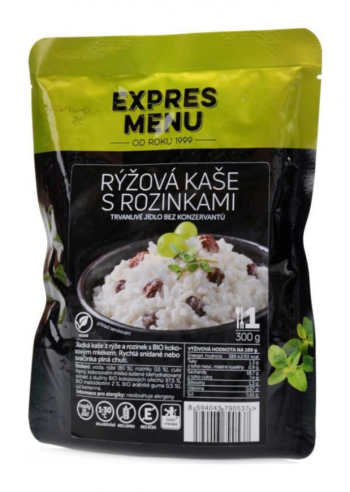 Rýžová kaše s rozinkami 300g