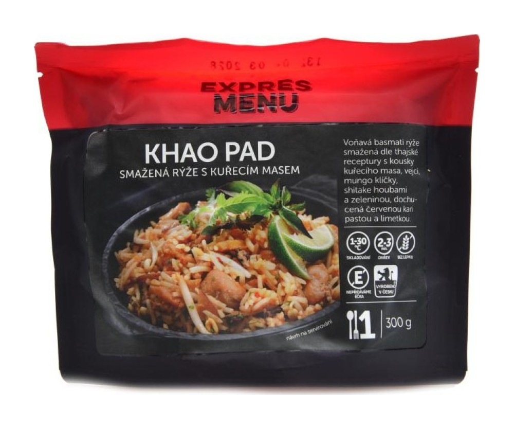 Khao Pad - smažená rýže s kuřecím masem 300g