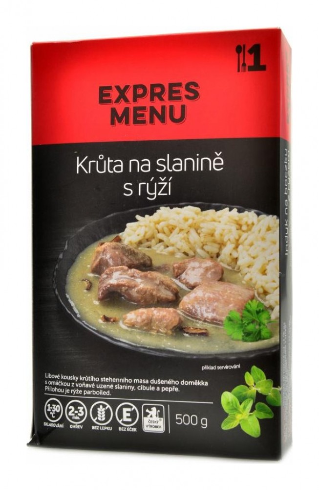 KM Krůta na slanině s rýží 500g