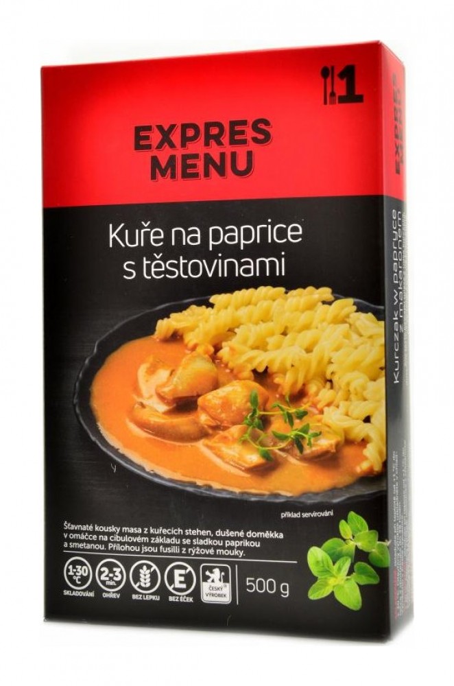 KM Kuře na paprice s těstovinami 500g