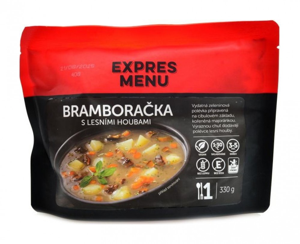 Bramboračka s lesními houbami 330g bramborová polévka s houbami