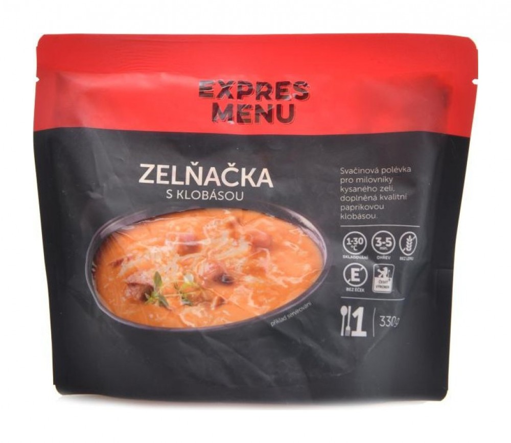 Zelná polévka s klobásou 330g