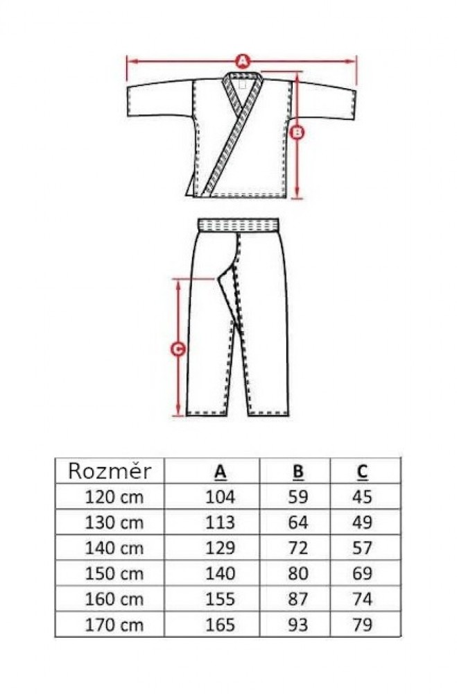 Dětské kimono DBX ARK-3102