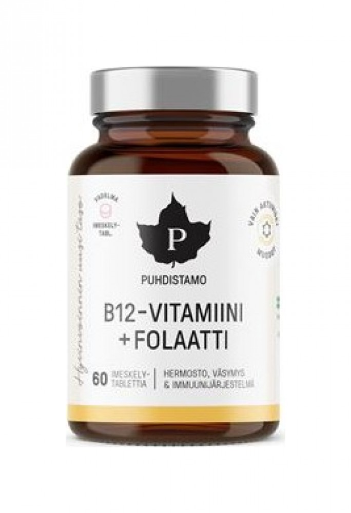 Vitamin B12 Folate 60 pastilek malina (Vitamín B12 s folátem Quatrefolic®)