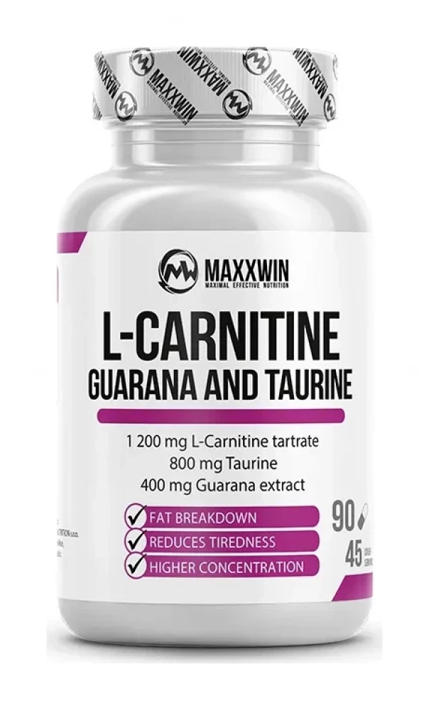 L-CARNITINE GUARANA TAURINE 90 kapslí
