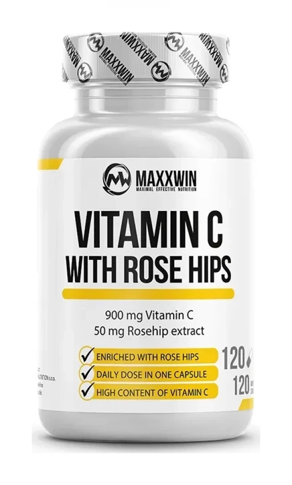 VITAMIN C WITH ROSE HIPS 120 kapslí