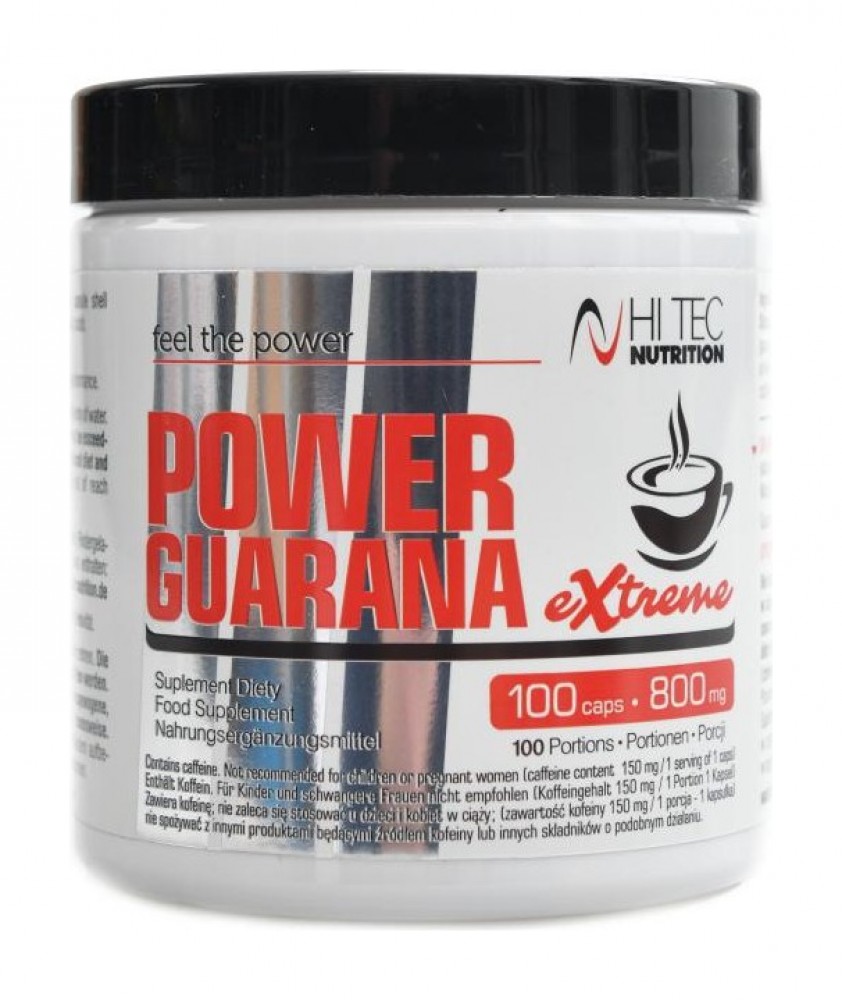 Power Guarana extreme 800mg 100 kapslí