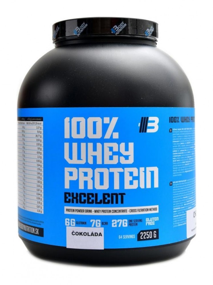 Excelent 100% WPC whey protein 80 2250g