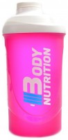 Šejkr 600 ml růžovo bílý 