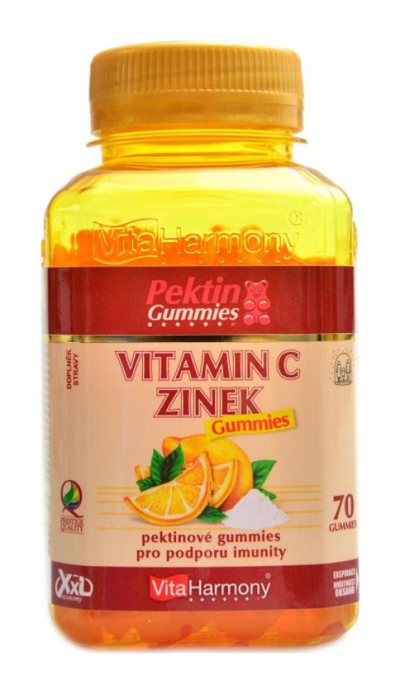 XXL Vitamín C zinek gummies 70 gummies