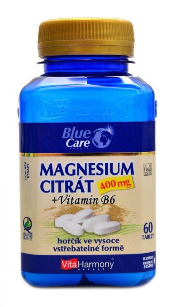 Magnesium Citrát 400 mg + vitamín B6 60 table