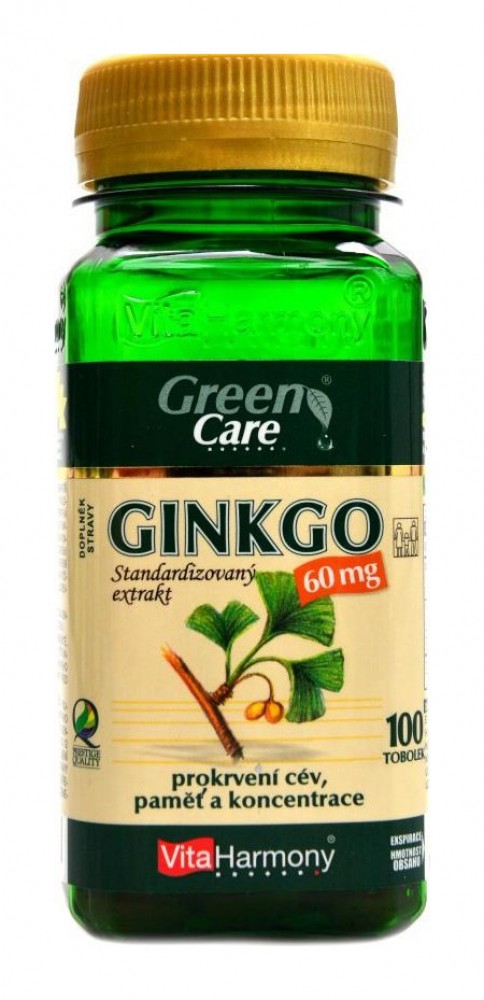 Ginkgo 60 mg extrakt 100 kapslí