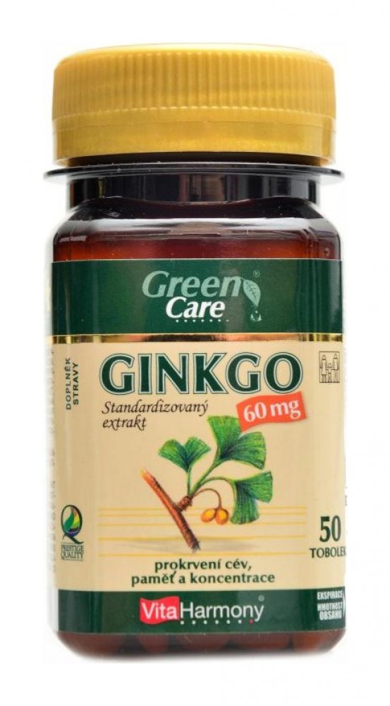 Ginkgo 60 mg extrakt 50 kapslí