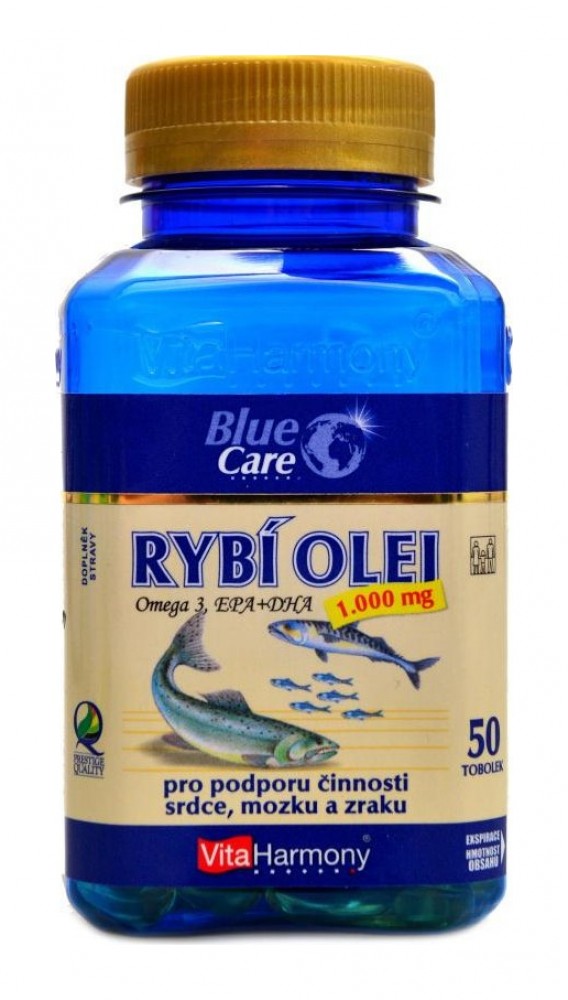 Rybí olej Omega 3 1000 mg 50 tobolek