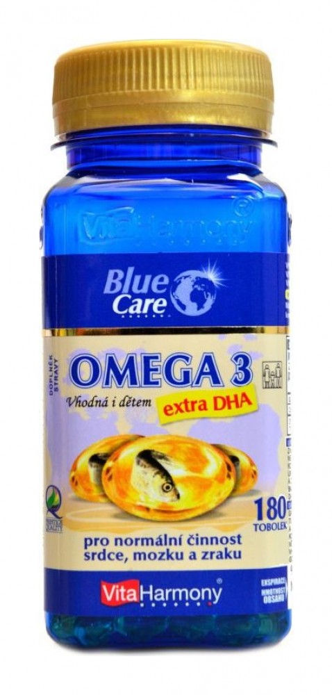 Omega 3 Extra DHA vhodná i pro děti 180 tbl