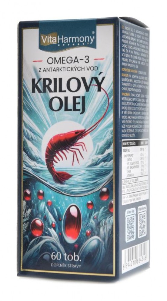 Omega 3 Krilový olej 60 tobolek krill oil