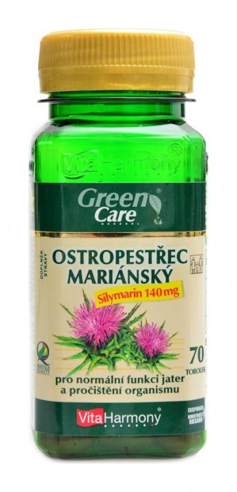 Ostropestřec mariánský 140mg Silymarin 70 tbl