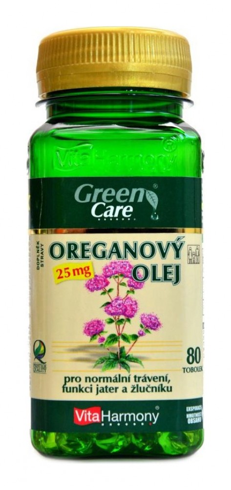 Oreganový olej 25 mg 80 kapslí