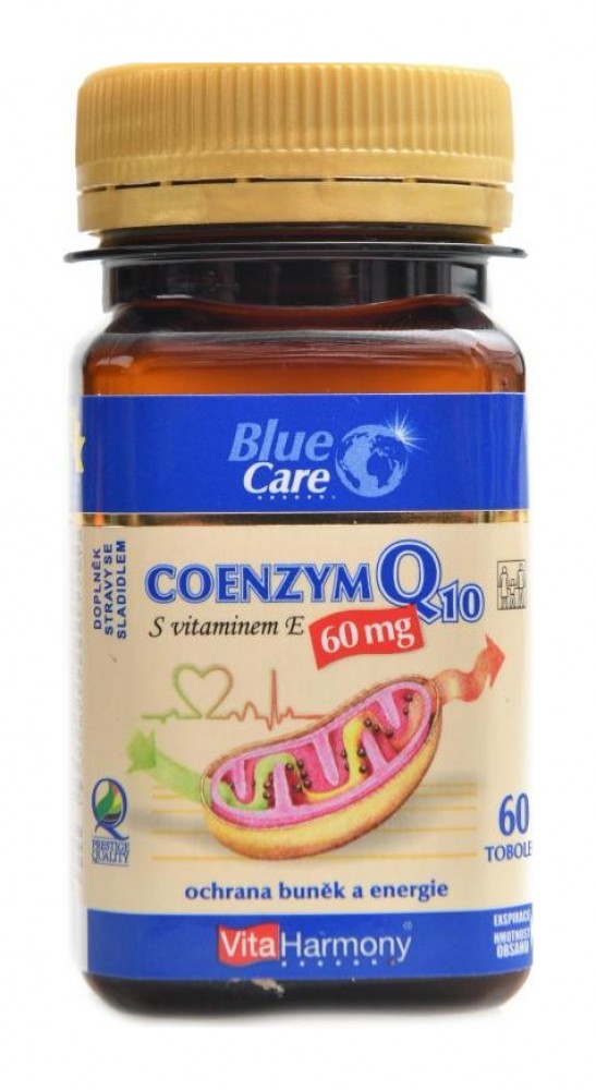 Coenzym Q10 60 mg + vitamin E 60 kapslí