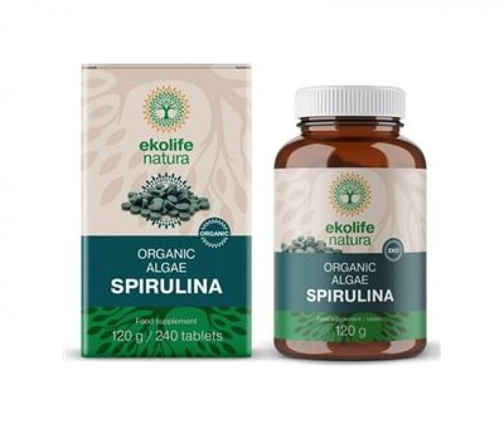 Algae Spirulina Organic 240 tablet (Bio řasa spirullina)