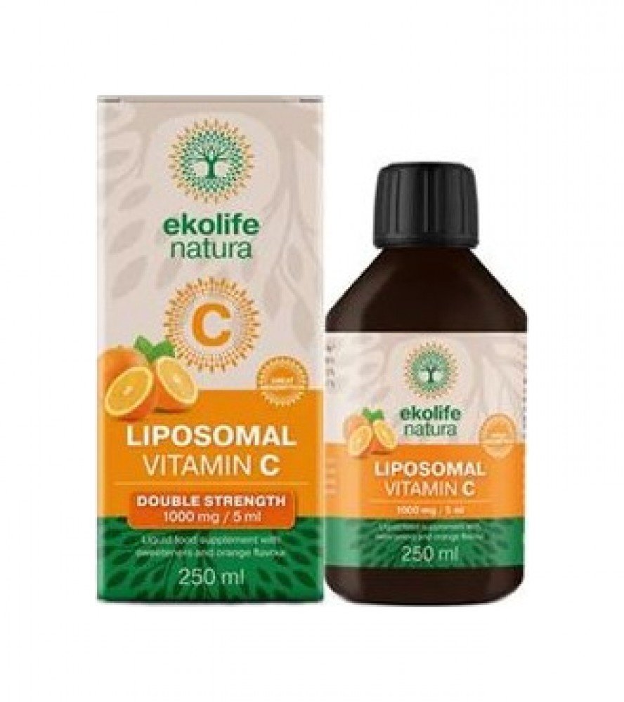 Liposomal Vitamin C 1000 mg 250 ml pomeranč (Lipozomální vitamín C)