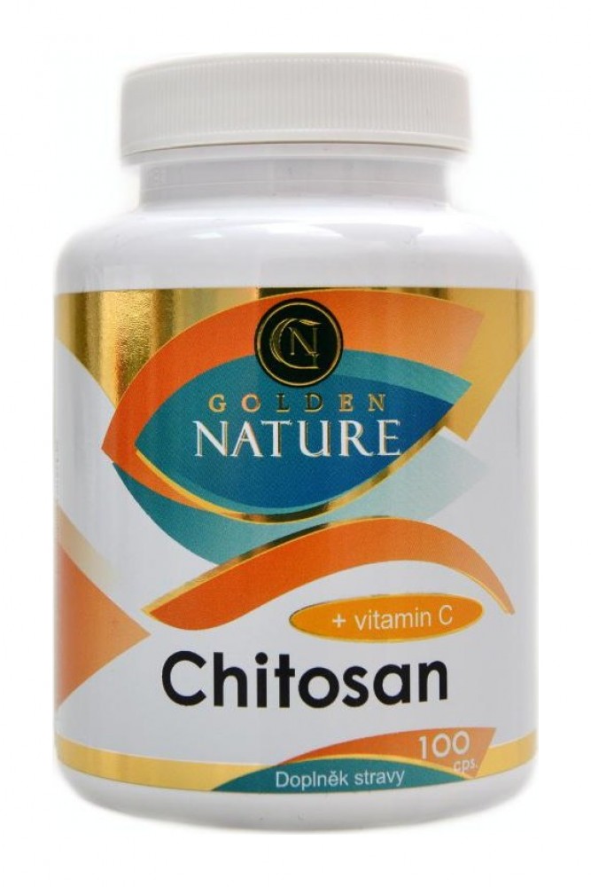 Chitosan + vitamin C 100 kapslí