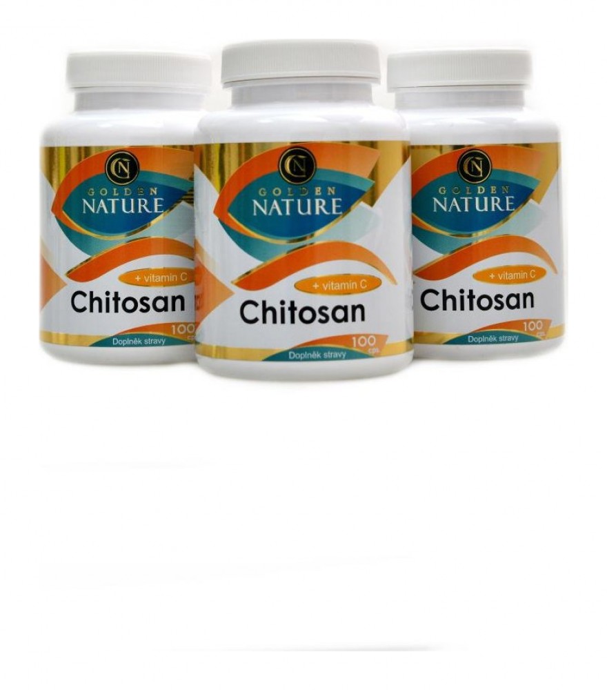 Chitosan + vitamin C 300 kapslí