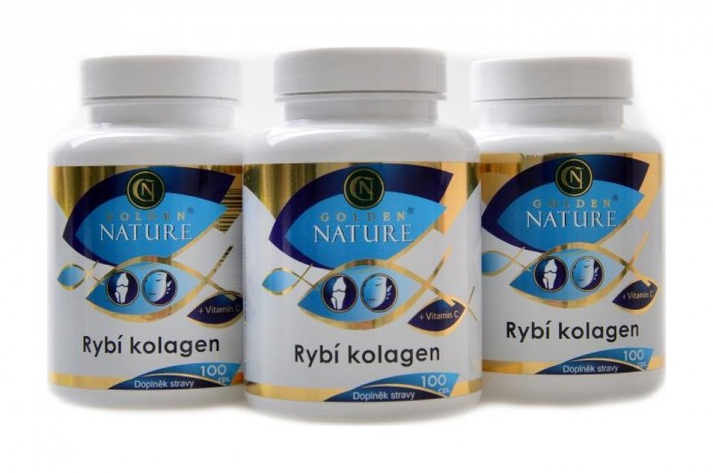 Rybí kolagen + vitamín C 300 kapslí