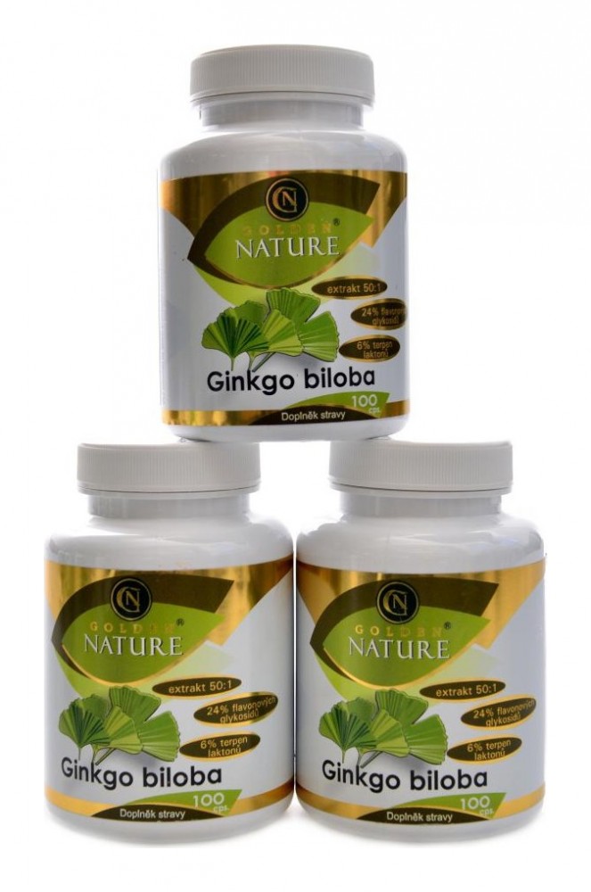 Ginkgo biloba extrakt 50:1 60mg 300 kapslí