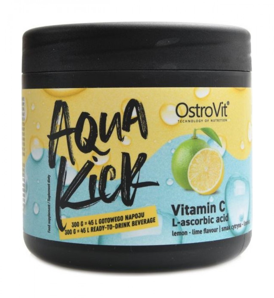 Aqua kick Vitamín C 300 g lemon lime