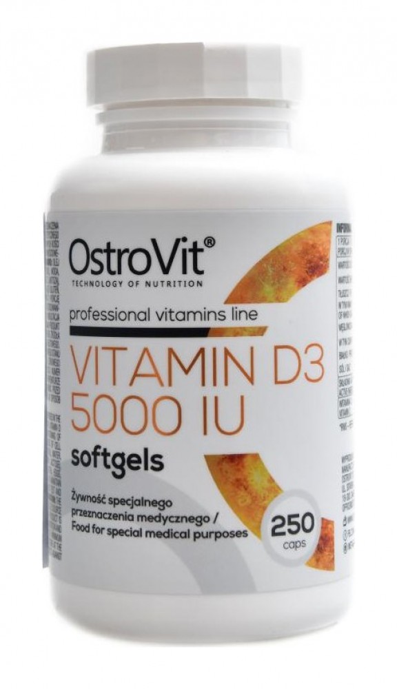 Vitamin D3 5000 IU 250 kapslí