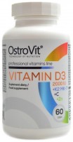 Vitamin D3 2000 IU + K2  MK-7 + vit C + Zinc 60 kapslí 
