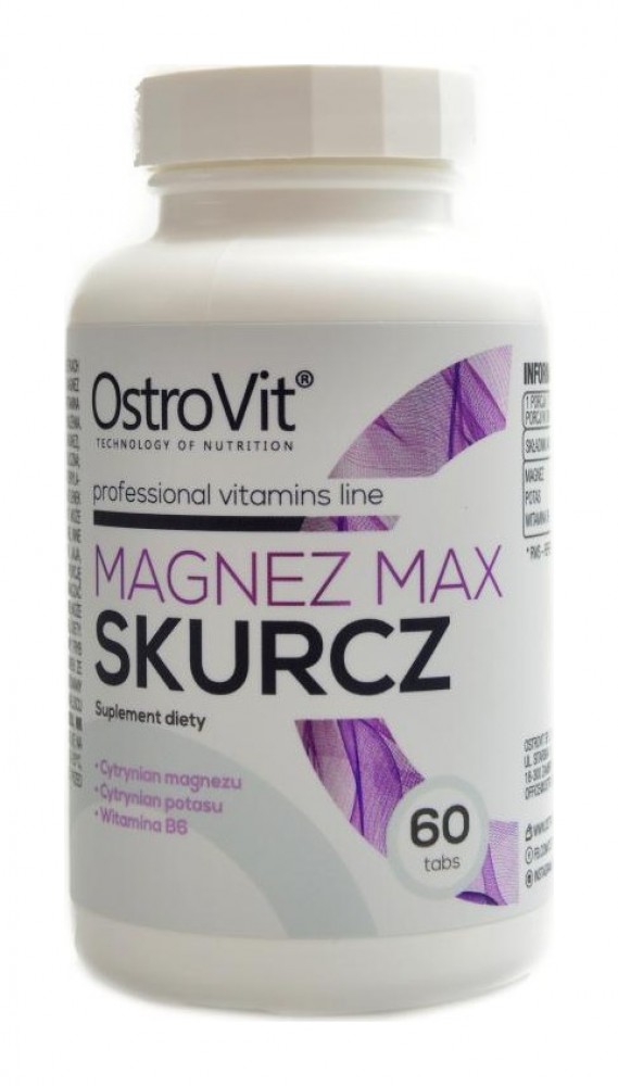 Magnesium MAX skurcz 60 tablet magnesium proti křečím