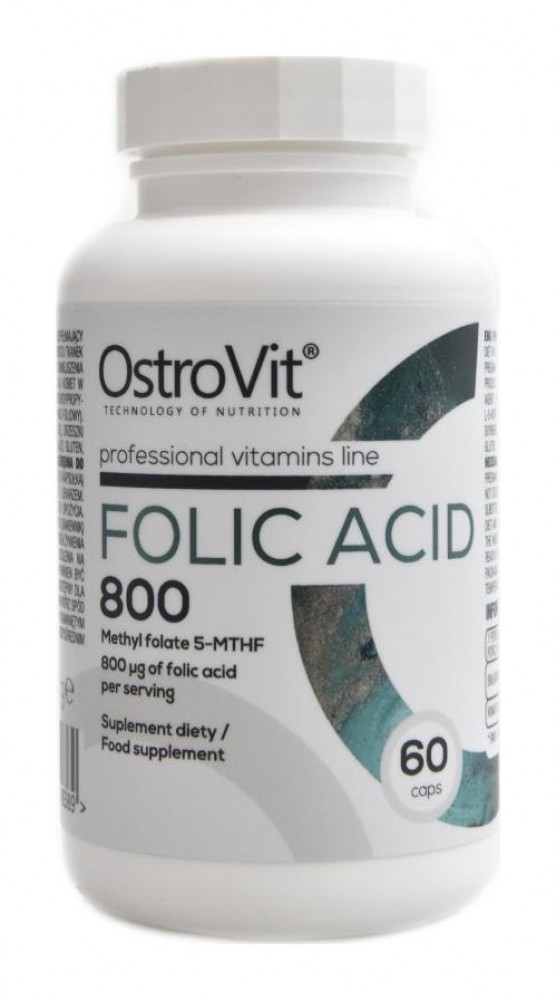 Folic acid 800mcg 60 kapslí