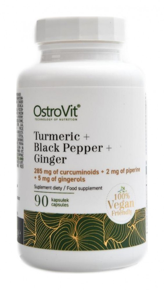 Turmeric + Black peper + Ginger 90 tablet kurkuma, černý pepř, zázvor