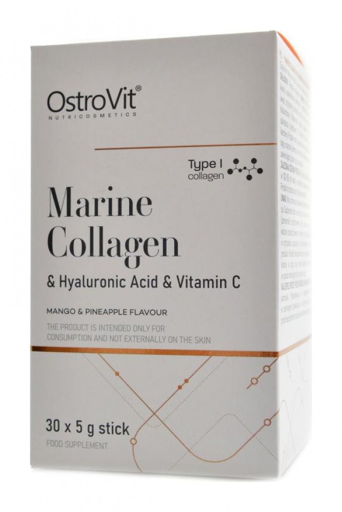 Marine collagen + hyaluronic acid + vitamin C 30 x 5g box