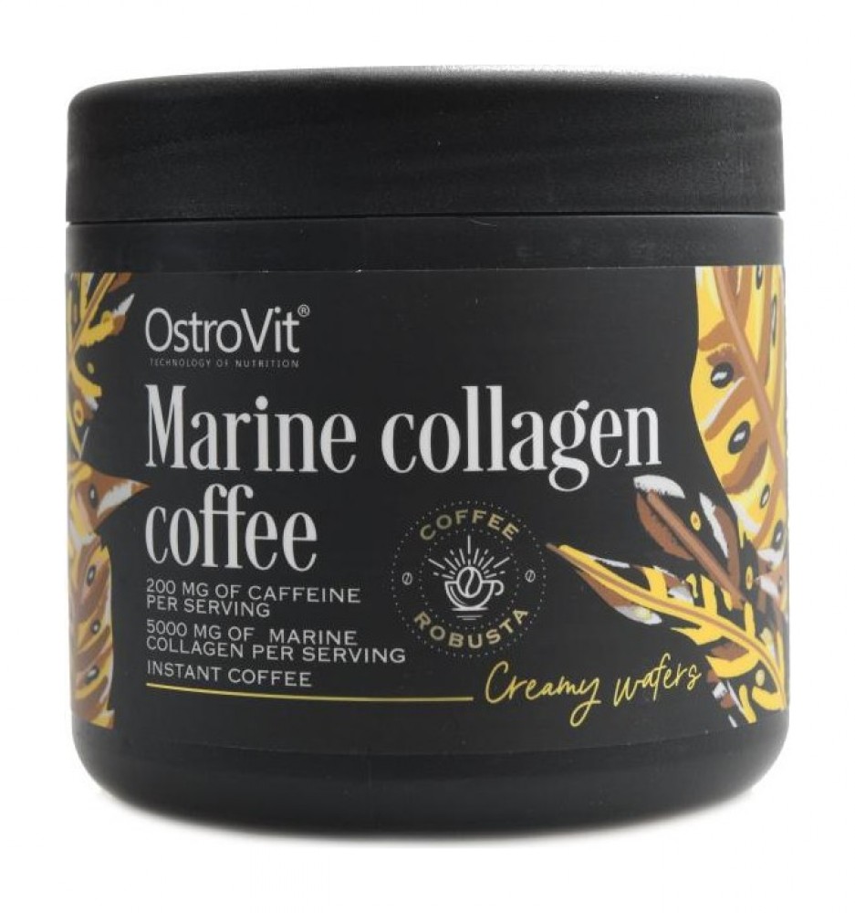 Coffee with marine collagen 150g creamy wafers