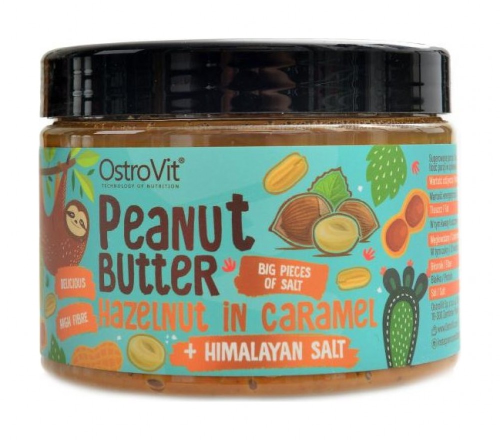 Peanut butter + hazelnut caramel + himalayan salt  500g