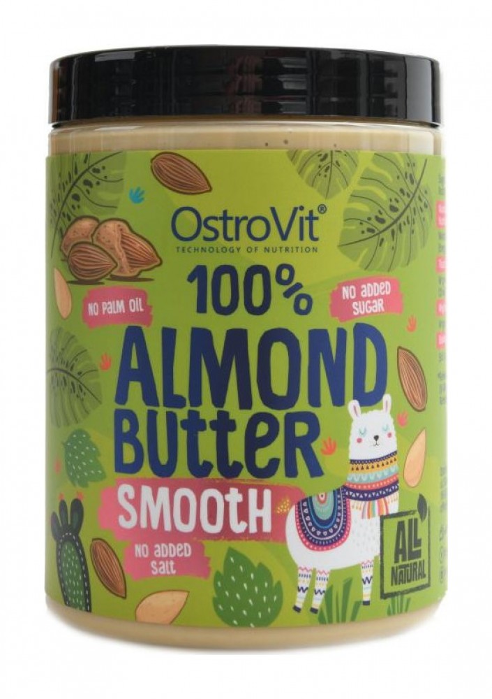 100% almond butter smooth 1000g mandlové jemné máslo