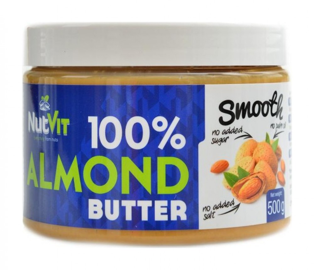 100% almond butter smooth 500g mandlové jemné máslo