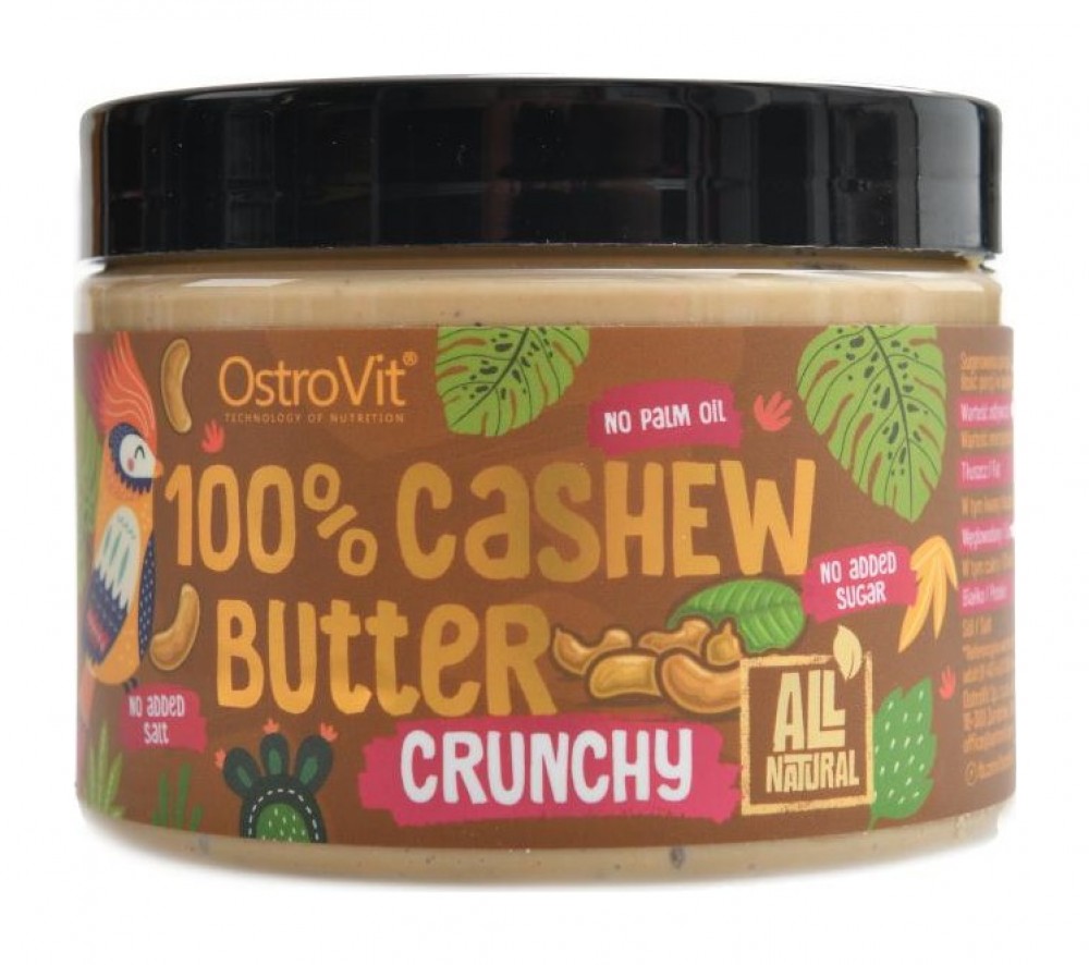 100% Cashew butter crunchy 500g kešu křupavé